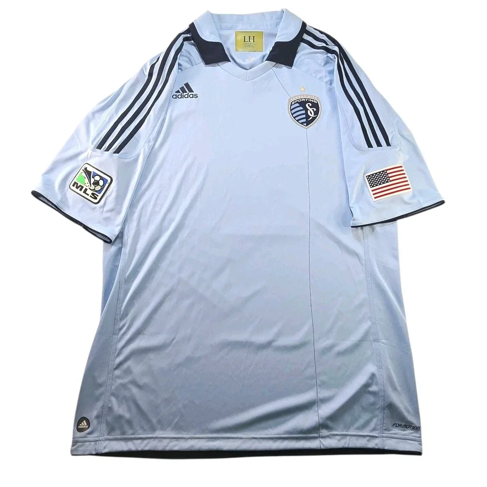 Adidas Sporting KC‎ Home Jersey Size 2XL MLS Soccer USA Formotion Climacool NWT